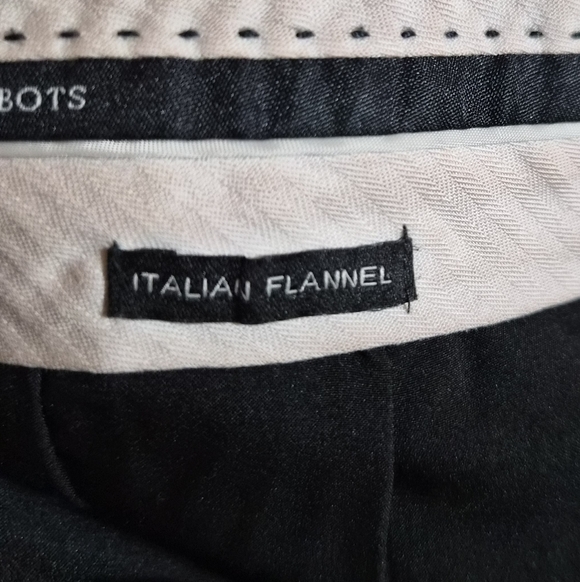 Talbots Windsor Italian Flannel Black Trousers Size 14P Petites - Picture 2 of 10